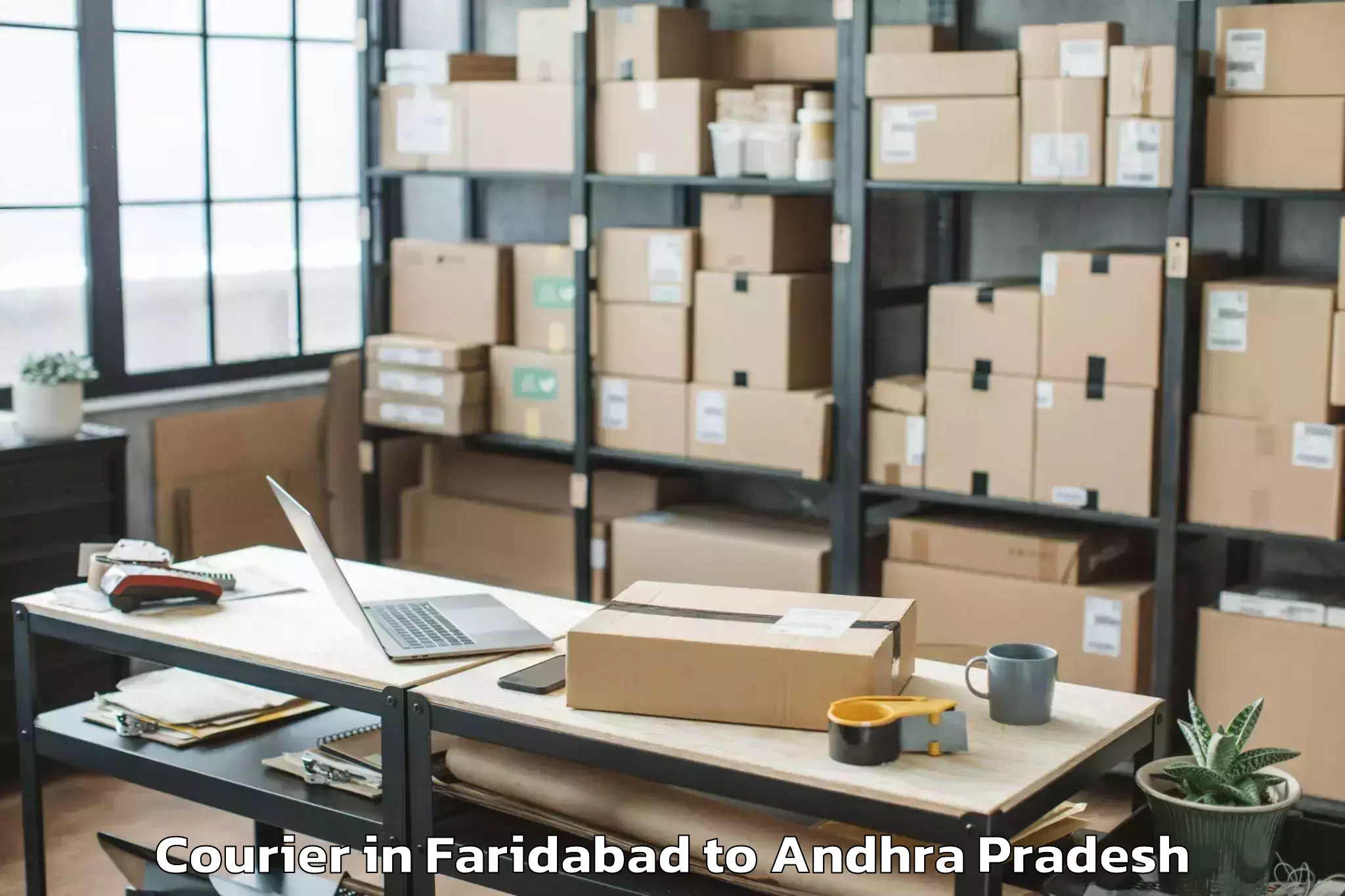 Leading Faridabad to Kothavalasa Courier Provider